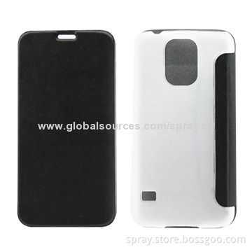 Leather Sleeves for Galaxy S5, Ultra-slim Version, Executive Synthetic Leather, Folio Case